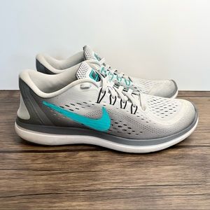 Nike Womens Flex 2017 RN 898476-007 Gray Running Shoes Sneakers Size 8